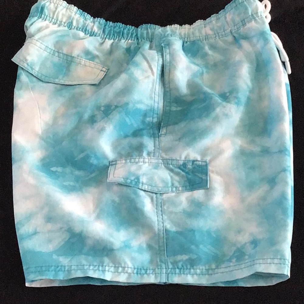 U.S. Apparel - men’s Aqua Blue Tie-Dye Swim Shorts